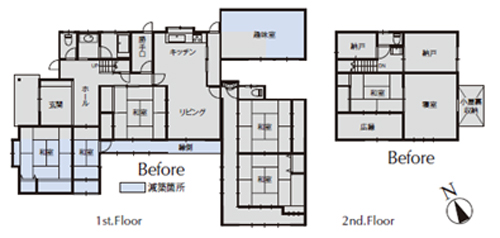 リフォーム前の図面