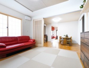 素足が心地良い畳リビング