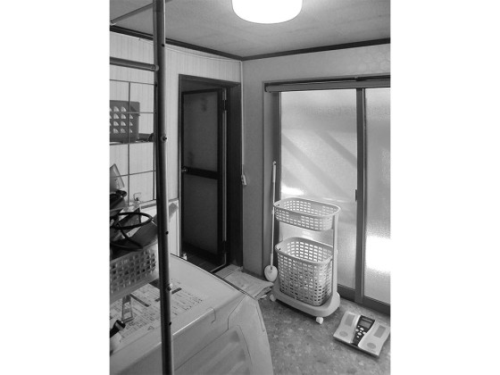 リフォーム前の脱衣室～外部物干し