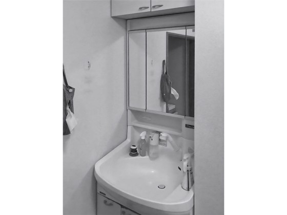 リフォーム前の洗面脱衣室