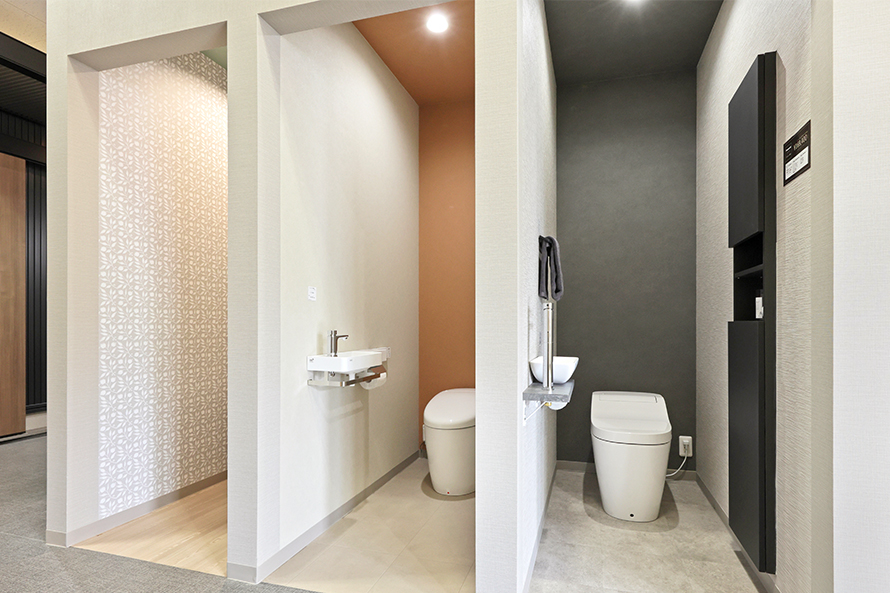 比較のできるトイレブース