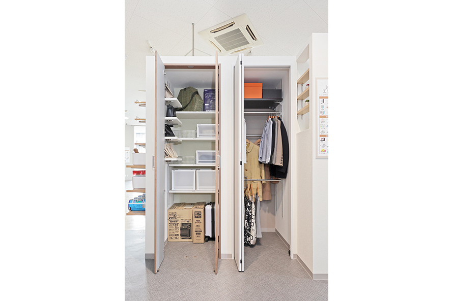 収納の使いやすさは“見て触れて”体感。