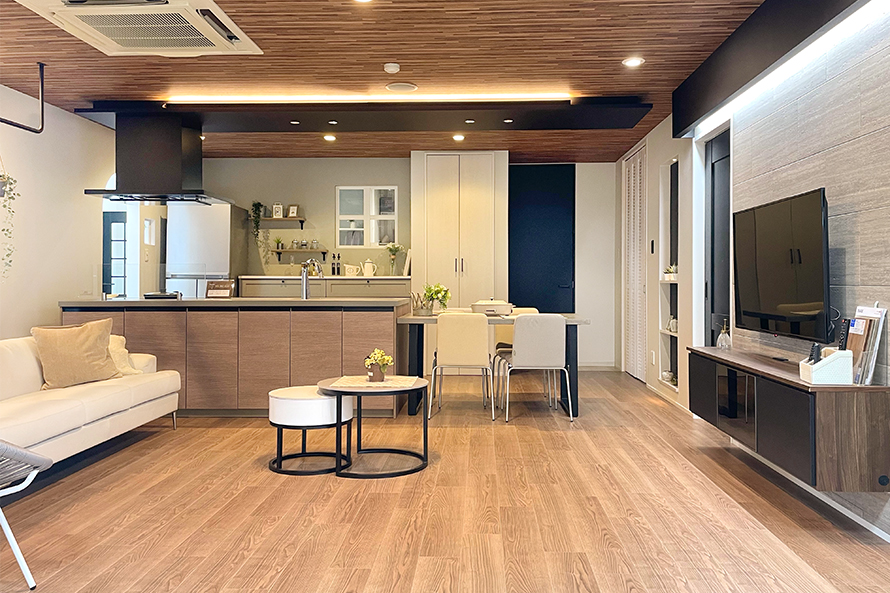 実寸大で再現されたLDK空間ブース