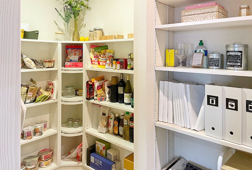 一目で見渡せる収納