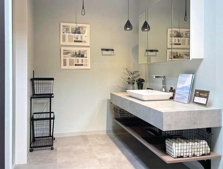 ホテルライクな上質洗面空間